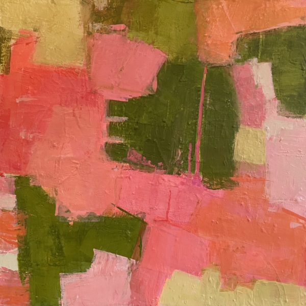 vibrant abstract painting with the colour of popsicles