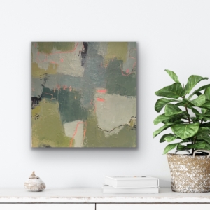 painting in abstract style with a gentle feeling of nature and the outdoor world