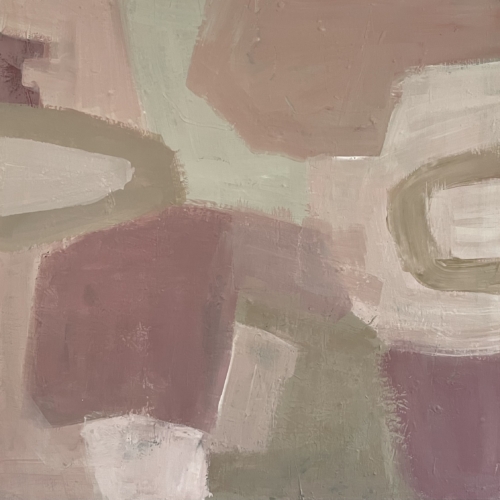 abstract painting to inspire calm in your home decor and design, part of a series called "While You Were Dreaming"