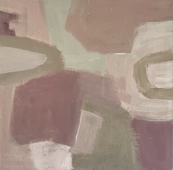 abstract painting to inspire calm in your home decor and design, part of a series called "While You Were Dreaming"